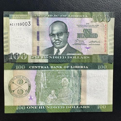 Liberia - 100 dollars 2017 - P 35 - UNC - 989, Postzegels en Munten, Bankbiljetten | Afrika, Los biljet, Overige landen, Ophalen of Verzenden