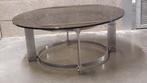 Space Age salontafel Vintage salontafel uit het ruimtetijdpe, Huis en Inrichting, Tafels | Salontafels, 50 tot 100 cm, Rond, Glas