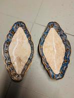 2 plats de service faience Anglaise première qualité, Enlèvement