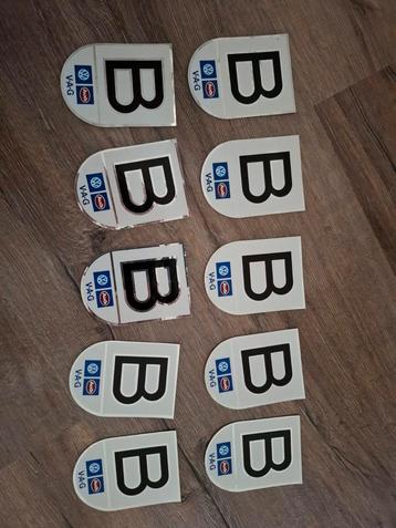 Oude B-stickers van VAG-groep beschikbaar voor biedingen
