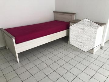 1 lit avec sommier à lattes lattoflex, 90 cm, Enlèvement ou Envoi, Une personne, 200 cm