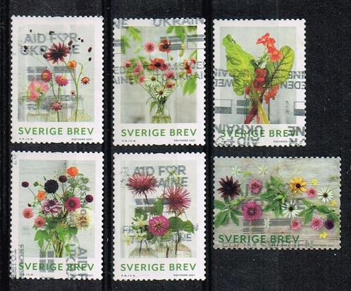 Timbres de Suède - K 3396 - fleurs, Timbres & Monnaies, Timbres | Europe | Scandinavie, Affranchi, Suède, Enlèvement ou Envoi