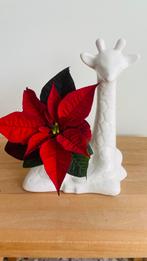 Witte keramieken bloempotten giraf, hond en uil, Tuin en Terras, Ophalen of Verzenden, Zo goed als nieuw