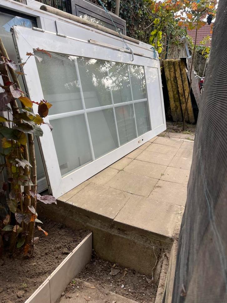 Porte de jardin arrière sans cadres, Tuin en Terras, Tuinhuizen, Zo goed als nieuw, Metaal, Minder dan 250 cm, Ophalen