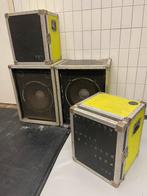 4  flightcases voor speakers soundsystem, Muziek en Instrumenten, Ophalen, Gebruikt, Flightcase
