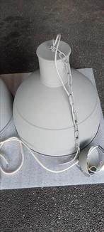 Industriele hanglamp grijs, Huis en Inrichting, Lampen | Hanglampen, Ophalen, Zo goed als nieuw