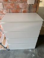 Witte Ikea Malm kast 4 lades!, Huis en Inrichting, Kasten | Ladekasten, Ophalen, Strak, Gebruikt, 100 tot 150 cm