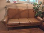 Vintage driezit zetel - jaren 70 - camel, Huis en Inrichting, Minder dan 75 cm, 150 tot 200 cm, Driepersoons, Ophalen of Verzenden