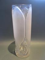 Très beau vase haut en verre transparent et poli. TB état, Ophalen of Verzenden, Gebruikt, Glas