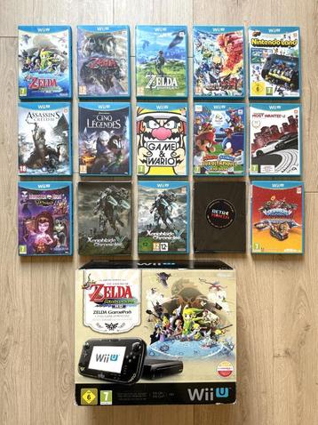 Console Nintendo Wii U Zelda Windwaker HD + Spellen beschikbaar voor biedingen