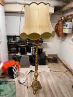 koperen vintage staanlamp, Huis en Inrichting, Ophalen, Overige materialen, Gebruikt, Antiek koper