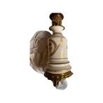 Gouden porseleinen lamp met voet - Empire Mouches Decor, Antiek en Kunst, Ophalen of Verzenden