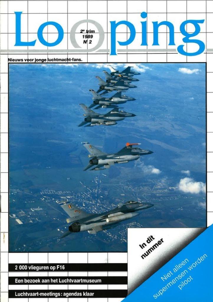 Looping  Nieuws voor jonge Luchtmachtfans  2e trim. ’89 Nr 2, Verzamelen, Luchtvaart en Vliegtuigspotten, Nieuw, Boek of Tijdschrift