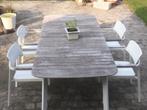 Tuinset 8 stoelen, Tuin en Terras, Ophalen, Zo goed als nieuw, Aluminium, Tuinset
