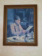 schilderij - gemeentesecretaris, Antiek en Kunst, Kunst | Schilderijen | Klassiek, Ophalen of Verzenden