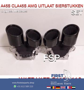 W118 C118 X118 CLA45 S AMG UITLAAT SIERSTUKKEN ZWART origine beschikbaar voor biedingen