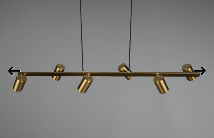 TRIO Lighting Ceiling Lamp – 6 Spots – Golden – BRAND NEW, Huis en Inrichting, Lampen | Hanglampen, Nieuw, 75 cm of meer, Metaal