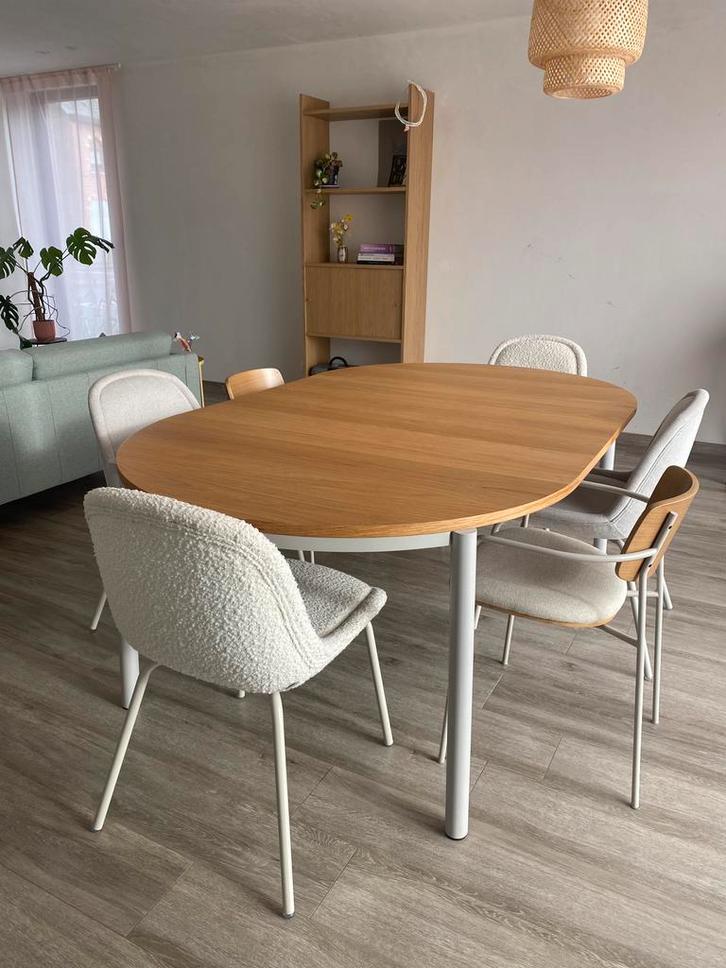 Kave Home eetkamer Montuiri met 6 stoelen, Huis en Inrichting, Tafels | Eettafels, Gebruikt, 100 tot 150 cm, 150 tot 200 cm, Vijf personen of meer