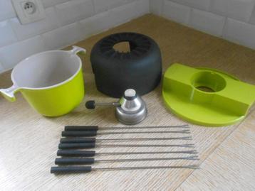 Le creuset ENZO MARI gasfondue (gietijzeren braadpan) beschikbaar voor biedingen