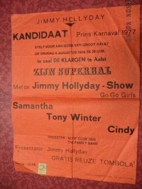 AALST: Affiche: Kandidaat Prins Karnaval Jimmy Holliday.1976, Verzamelen, Posters, Gebruikt, Deurposter of groter, Rechthoekig Staand