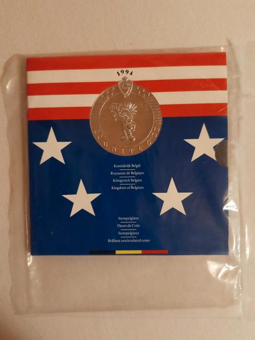 FDC 1994 Belgique, coupe du Monde USA, Postzegels en Munten, Munten en Bankbiljetten | Verzamelingen, Munten, Ophalen of Verzenden