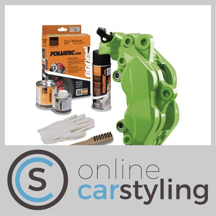 FOLIATEC REMKLAUWLAKSET – POWER GREEN – 3 COMPONENTEN, Auto-onderdelen, Remmen en Aandrijving, Nieuw, Ophalen of Verzenden