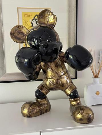 Kunstbeeld Mickey Boksend Boxer Dollar Motief Pop Art   beschikbaar voor biedingen