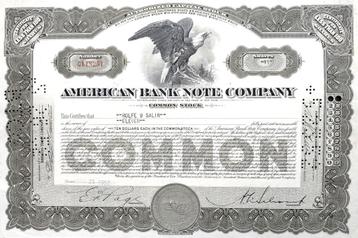 American Bank Note Company 1952