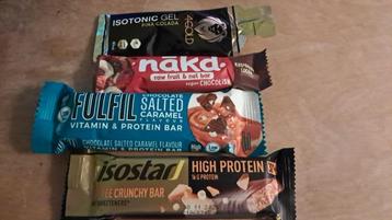 Sportrepen (Fulfil, Isotonic gel, Isostar, Nãkt) beschikbaar voor biedingen