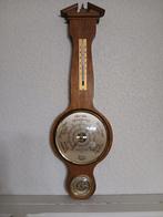 3-delige houten barometer., Audio, Tv en Foto, Weerstations en Barometers, Ophalen, Zo goed als nieuw, Barometer
