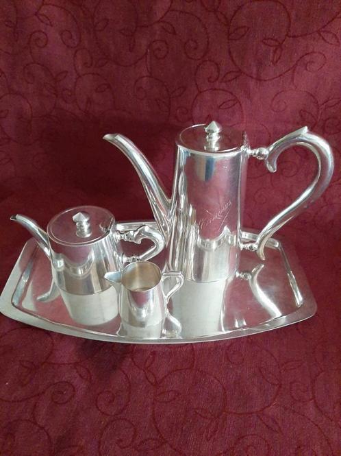 koffiepot verzilverd ´hotel terminus´, Antiek en Kunst, Antiek | Zilver en Goud, Ophalen of Verzenden