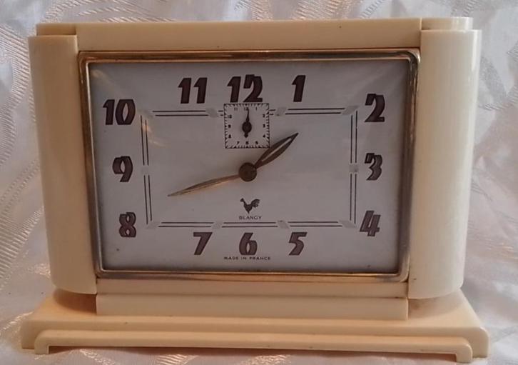 Horloge de table Blangy années 50, Antiek en Kunst, Antiek | Klokken, Ophalen of Verzenden