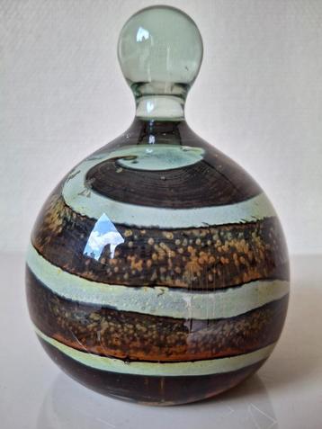 Presse-papier MDINA Earthtones (ArtGlass Malta jaren '70) beschikbaar voor biedingen