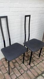 2 Catalan Italia chairs x vitra knoll Eames ligne roset, Stof, Ophalen of Verzenden, Zo goed als nieuw, Zwart