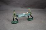 2 Soldaten met Brancard - Vintage Elastolin stijl, Ophalen of Verzenden