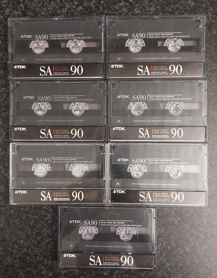 TDK cassettes, Cd's en Dvd's, Cassettebandjes, Gebruikt, 26 bandjes of meer, Ophalen