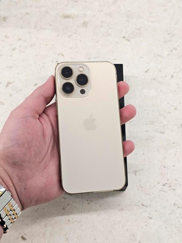 IPHONE 13 PRO 5G 128GB GOLD, Telecommunicatie, Mobiele telefoons | Hoesjes en Screenprotectors | Apple iPhone, iPhone 13, iPhone 13 Pro