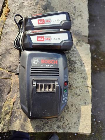 Batteries et chargeur Bosch 18v 