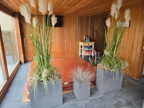 Complete Set Kunstplanten en Bloempotten - Tweedehands in To, Tuin en Terras, Bloempotten, Ophalen of Verzenden