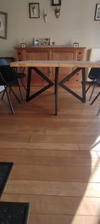 Tafel met stalen onderstel, Ophalen of Verzenden