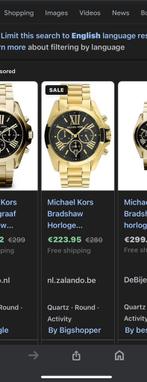 Michael Kors horloge, Handtassen en Accessoires, Horloges | Heren, Overige merken, Staal, Ophalen of Verzenden, Staal