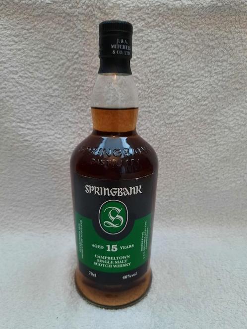 Springbank 15-years-old (green label)., Collections, Vins, Neuf, Enlèvement ou Envoi