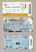 KAA Gent - KV Oostende : 5 verschilllende tickets ('15-'23), Overige typen, Gebruikt, Ophalen of Verzenden