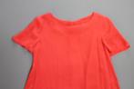 Zijde blouse Diane von Furstenberg, knoopjes achterzijde, Diane von Furstenberg, Oranje, Gedragen, Maat 36 (S)
