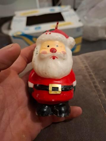 2 petites vieilles bougies de Père Noël vintage, Enlèvement ou Envoi, Comme neuf