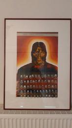 schilderij in kader, Antiek en Kunst, Kunst | Litho's en Zeefdrukken, Ophalen