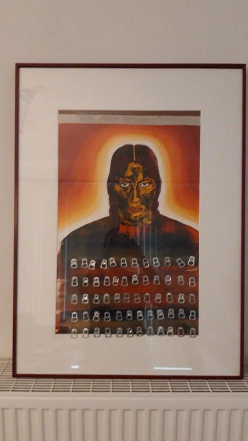 schilderij in kader, Antiek en Kunst, Kunst | Litho's en Zeefdrukken, Ophalen