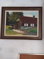 Schilderij watermolen, Antiek en Kunst, Kunst | Schilderijen | Klassiek, Ophalen