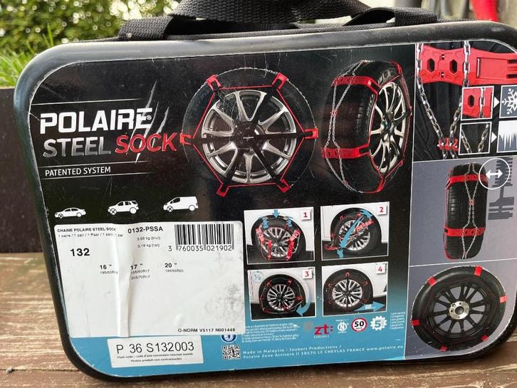 Sneeuwketting polaire steel sock 0132-PSSA, Auto diversen, Sneeuwkettingen, Nieuw, Ophalen