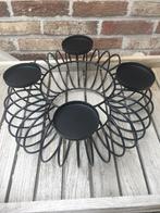 THEELICHT HOUDER ZWART NIEUW, Zwart, Nieuw, Ophalen of Verzenden, Metaal